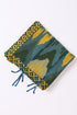 Shawl in patterned jacquard with tassels